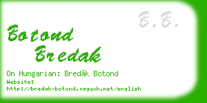 botond bredak business card