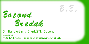 botond bredak business card